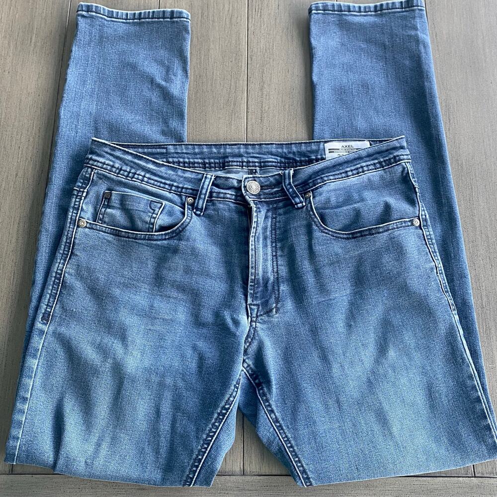 Buffalo David Bitton Axel Slim Jeans • Dark Wash • 32x34 • Stretch Denim